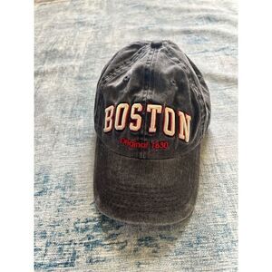 Robin Ruth Distressed Faded Gray Bostyon Original 1630 Adjustable Baseball Hat